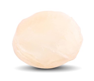 Asya palmiyesi, beyaz arka planda meyve