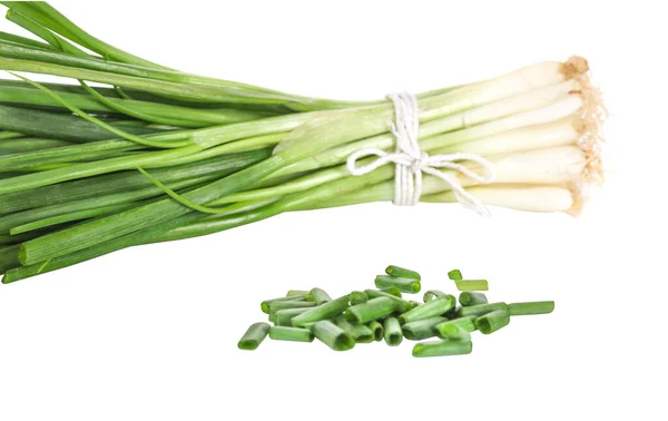 Green Onion Isolated White Background — Stock Photo, Image