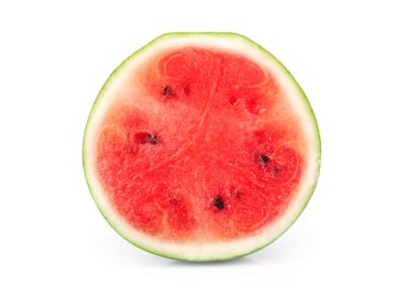beyaz arkaplanda izole edilmiş karpuz