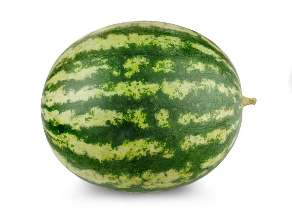 Vattenmelon Isolerad Vit Bakgrund — Stockfoto