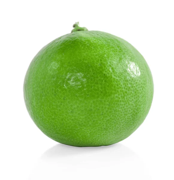 Fresh Lime Isolated White — Stock Photo, Image