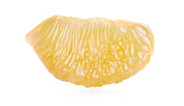 Pomelo (Citrus maxima veya Citrus grandis) beyaz arka planda izole edilmiştir.