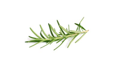 Beyaz arkaplanda biberiye izole edildi