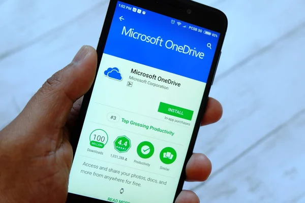 Bandar Seri Begawan Brunei Temmuz 2018 Microsoft Onedrive Apps Ile — Stok fotoğraf