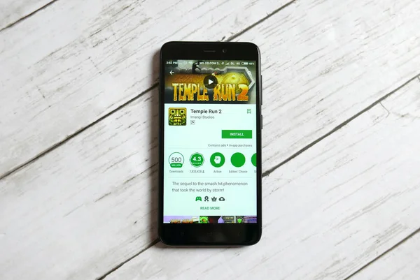 Kulim Malaisie Avril 2018 Temple Run Application Sur Android Google — Photo