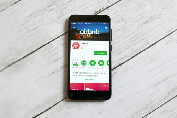 Kulim Malaysia April 11Th 2018 Aplikasi Airbnb Google Play Store — Stok Foto