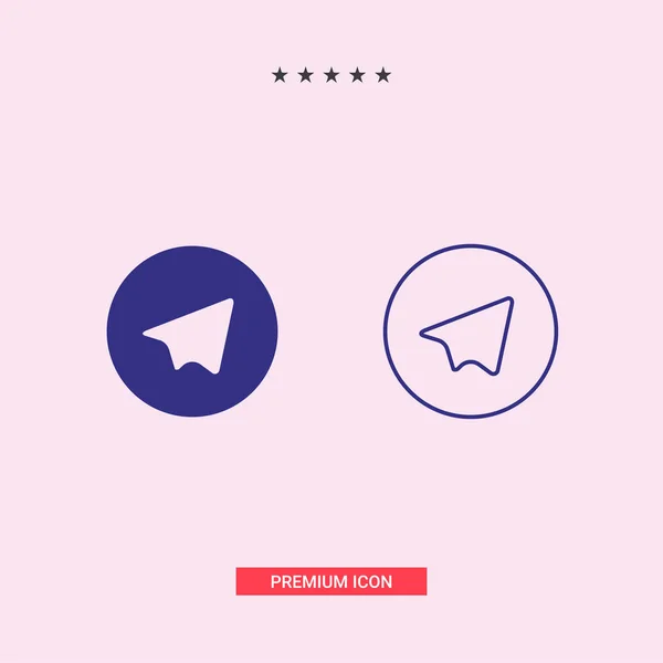 Kullanıcı arayüzü tasarımı için beyaz uçak simgesi