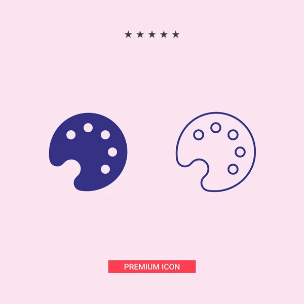 Paleti simgesi illüstrasyon izole vektör işareti simgesi