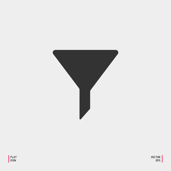 Arka plan üzerinde izole trendy düz stil filtre simgesi