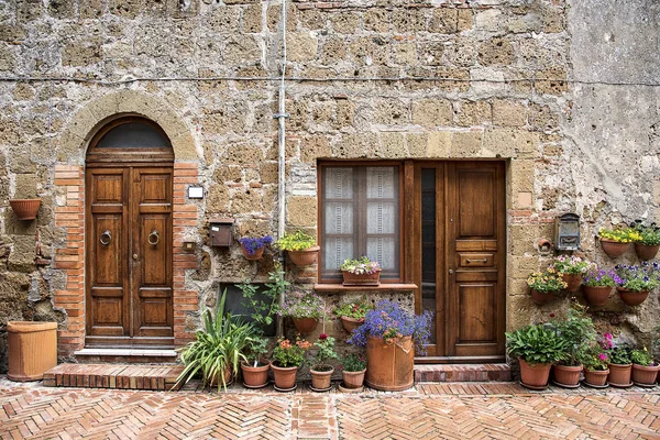 Sovana Village Médiéval Toscane Province Grosseto Italie Maisons Typiques Avec — Photo