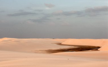 Lencois Maranhenses Ulusal Parkı, Maranhao, Brezilya. Unesco İnsanlığının Kültürel Vatanseverliği