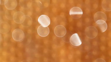 Odak peteğin Panoraması. Arı kovanı yakın çekim peteğin.