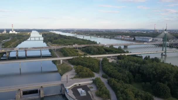 Luftaufnahme des Belvedere-Schlosses in Wien, Österreich. — Stockvideo