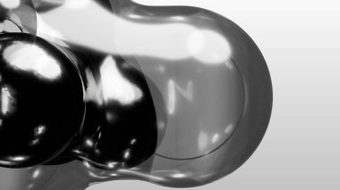 3d render motion design wallpaper animation business presentation monochrome grey white metaball gray liquid water soapy mercury bubble metasphere ball silver metal transition deformation metaverse