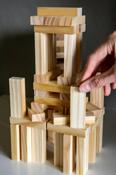 Game Whole Family Wooden Bars — Stock Photo, Image