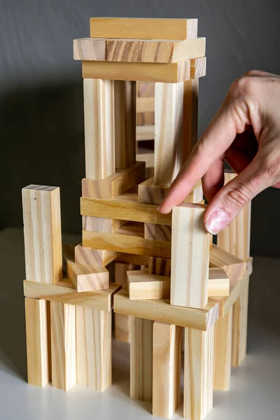 Game Whole Family Wooden Bars — Stock Photo, Image