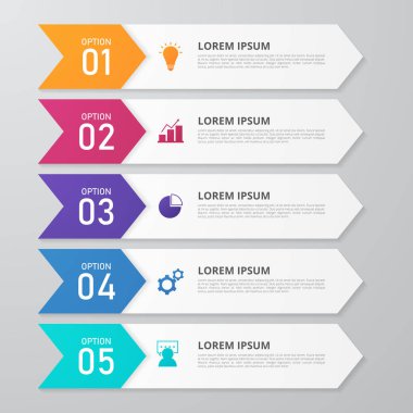 İş, eğitim, web tasarım, afişler, broşürler, el ilanları, diyagram, iş akışı, zaman çizelgesi Infographic şablonu. Vektör çizim.