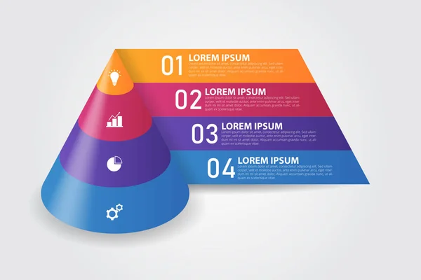 Modèle Infographie Pour Les Entreprises Éducation Conception Web Les Bannières — Image vectorielle