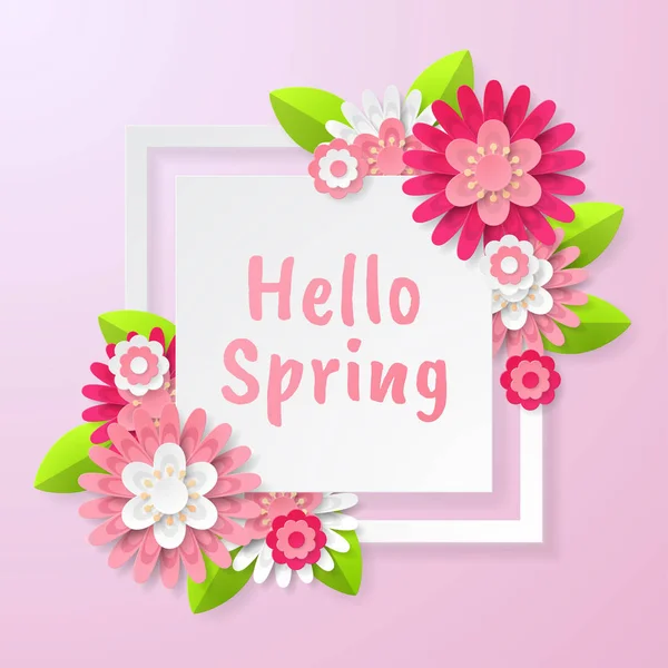 Spring Background Beautiful Flower Can Used Template Banners Wallpaper Flyers — Stock Vector