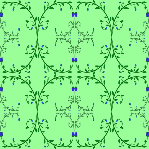 Duvar kağıdı grafikleri soyut geometri çiçeği mor yaprak yeşil desen