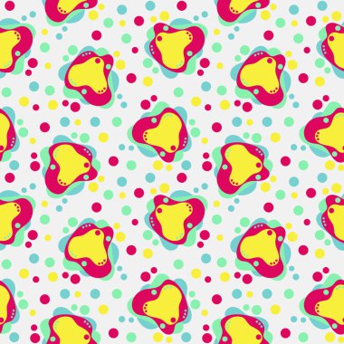 Soyut vektör arka plan. Çocuk Giyim, albüm kapağı ve daha fazlası için seamless modeli.