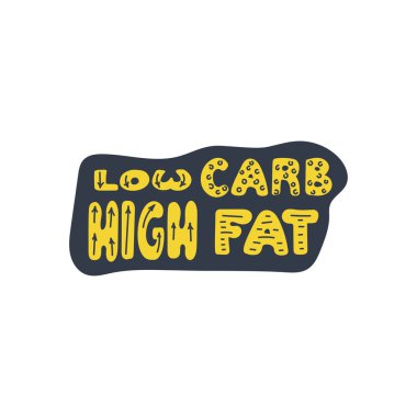 Düşük carb yüksek yağ yazı.