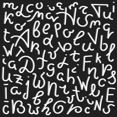 Vektör seamless modeli harflerle.