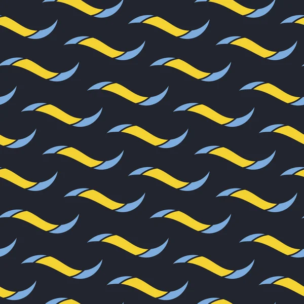 Vektor nahtlosen Hintergrund mit handgezeichneten Wellen. Vektorillustration — Stockvektor