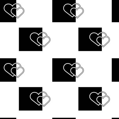 Kalpsiz bir geçmişi var. Romantik tarzda. İki tonlu Vektör İllüstrasyonu