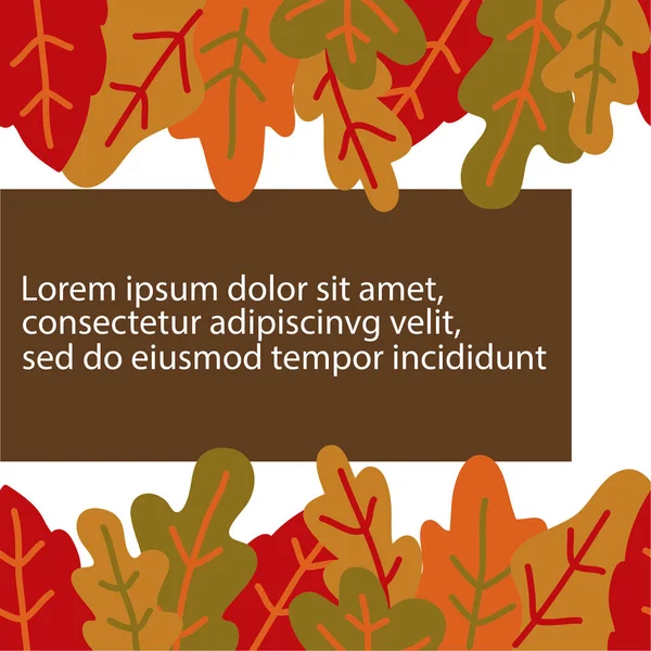 Современные абстрактные узоры дизайна с простыми формами листьев в ярких цветах. Пространство для текста . — стоковый вектор