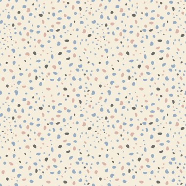 Terrazzo kusursuz desen. Tatlı mısırın açık arkaplanındaki pastel renkler.
