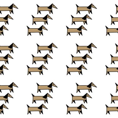 Kusursuz bir geçmişi, sevimli köpekleri var. Kumaş, örtü ve diğer yüzeyler için