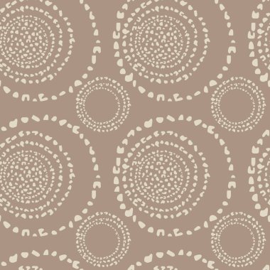 Taklit terrazzo, soyut şekilli daireler. Kusursuz bir arka plan, yüzey tasarımı. Vektör illüstrasyonu