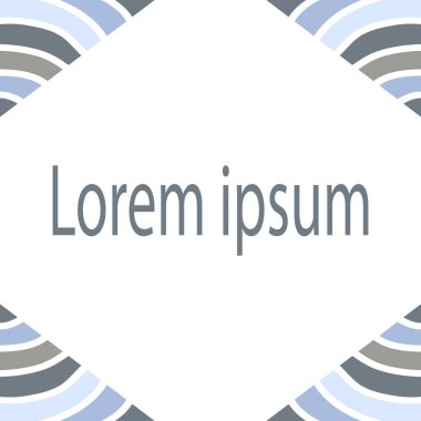 Vektör şablon tasarım tebrik kartları, poster, davet, kare geometrik desen, süsleme.