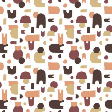 Modern kusursuz desen. Soyut ve geometrik şekiller. El çizimi arkaplan .