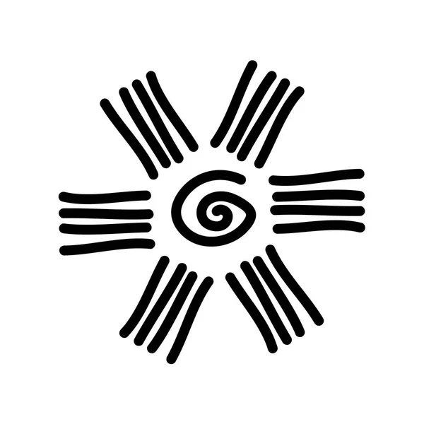 부족의 상징이지 아프리카 사람들 부족들의 상투적 스크린 두들의 — 스톡 벡터