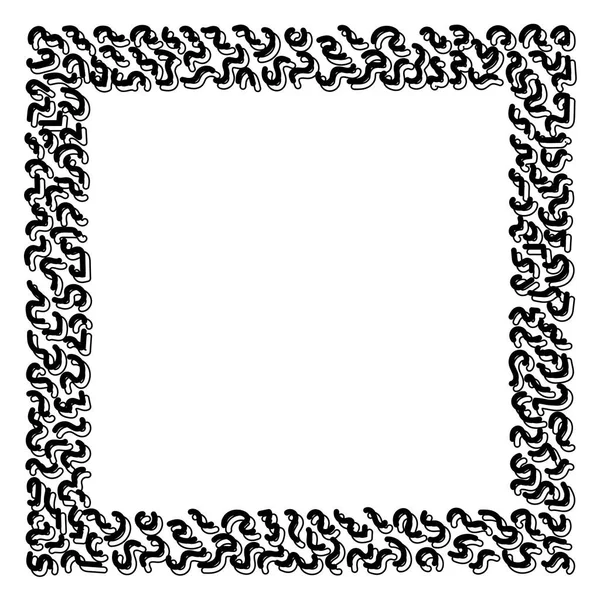 Photo frame vector design. Doodle hand drawing. Vector illustration — Stock Vector