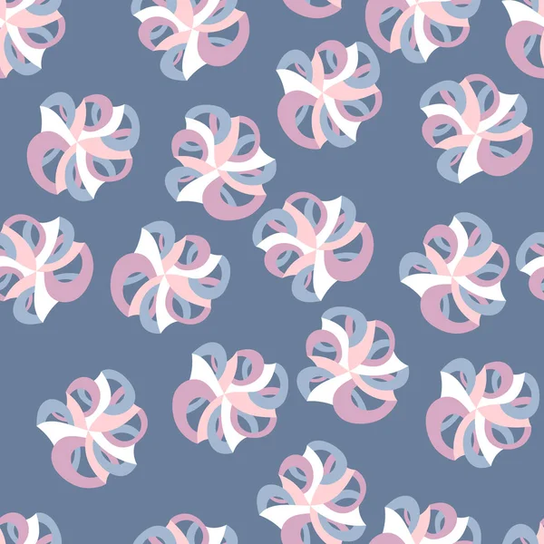 Vektör kusursuz desen. Şık bir tarz. Soyut figürlerin ritmik birleşimi.