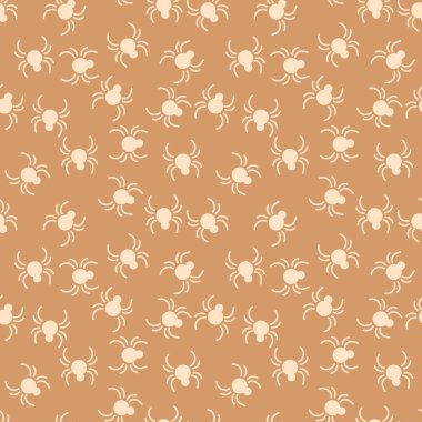 Küçük örümceklerle kusursuz desen. El işi geçmişi. Cadılar Bayramı. Kumaş, ambalaj kağıdı, duvar kağıdı ve daha fazlası için.