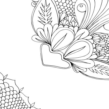 Doodle çiçekler. 