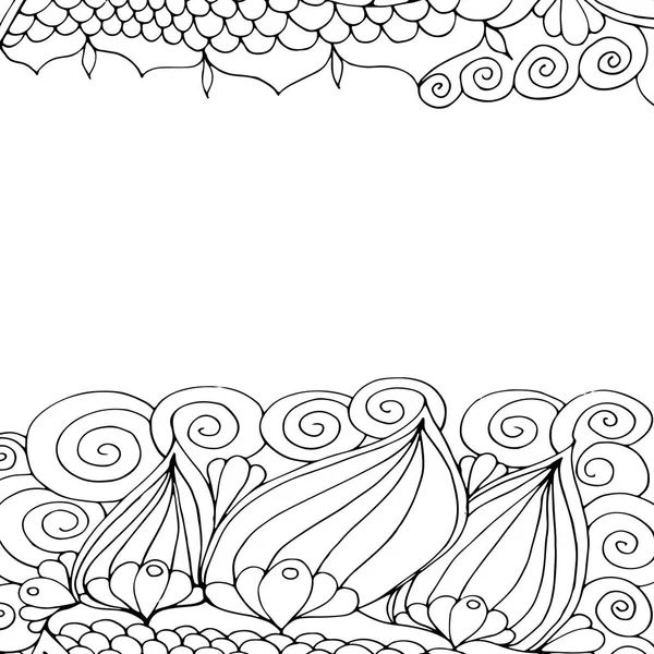 Flores de doodle . —  Vetores de Stock