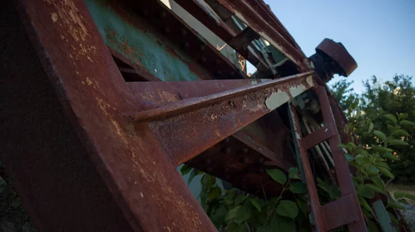 Rusty Parts Fragments Disused Mine — Stock Photo, Image