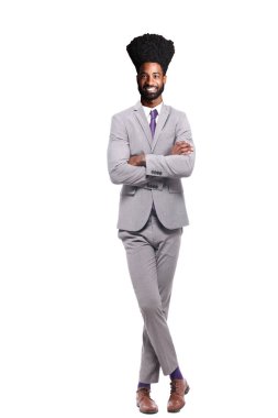 Beyaz arka plan üzerinde Afro-Amerikan adam