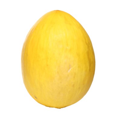 beyaz zemin üzerine sarı kavun