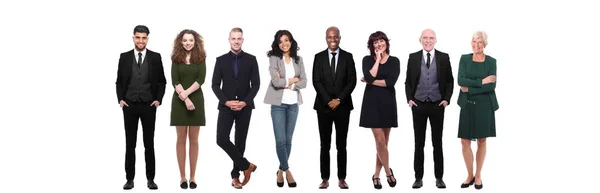 Beyaz arka planda farklı kişiler kümesi