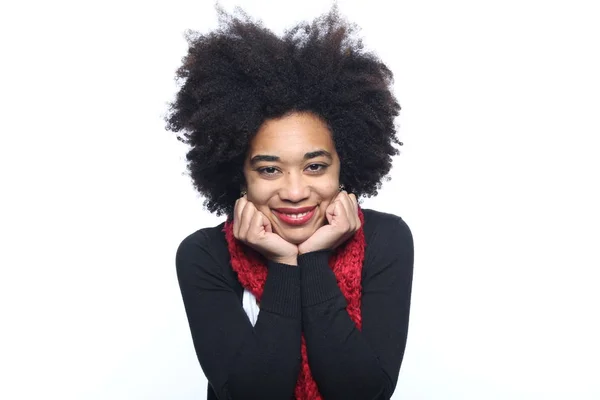 Beautiful Afro American Woman Smiling — Stock Photo, Image