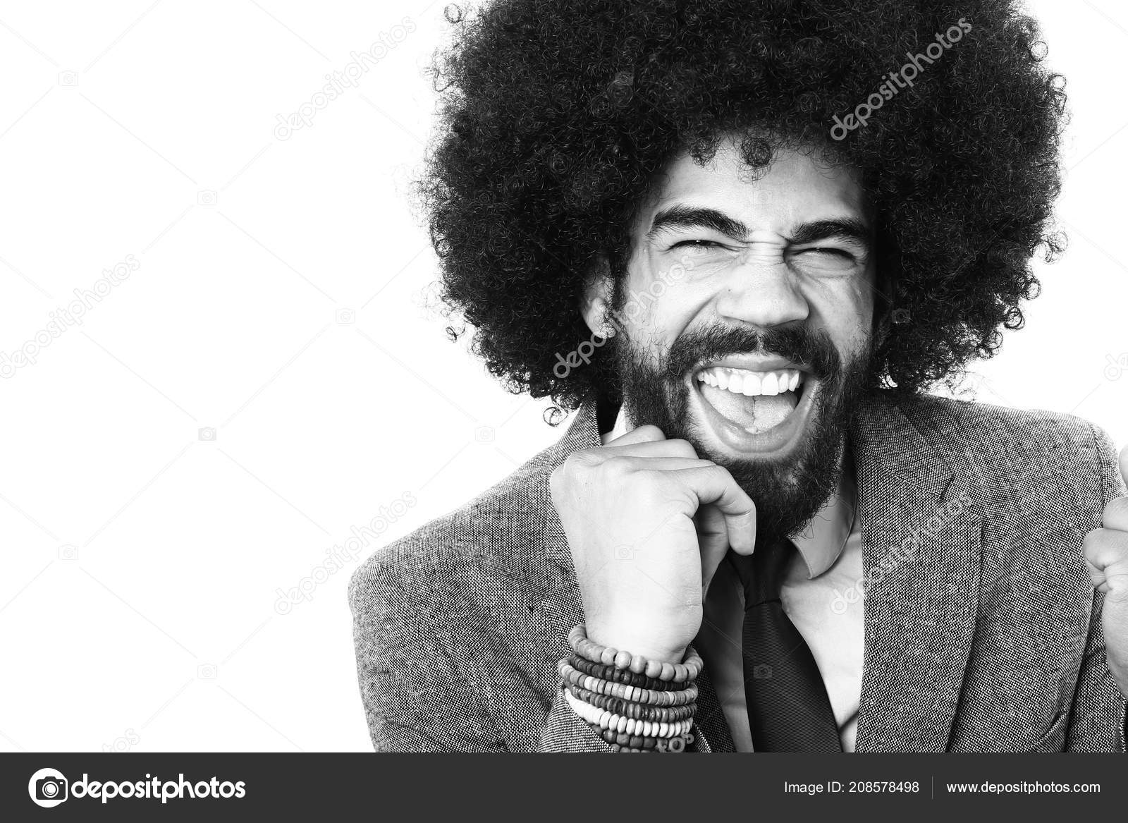 Black Man Business Suit Black White Thone Stock Photo C Djomas 208578498