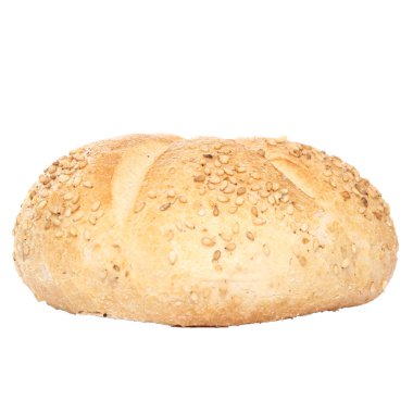 beyaz zemin üzerine somun ekmek