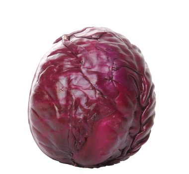 Beyaz arka plan üzerinde olgunlaşmış lahana