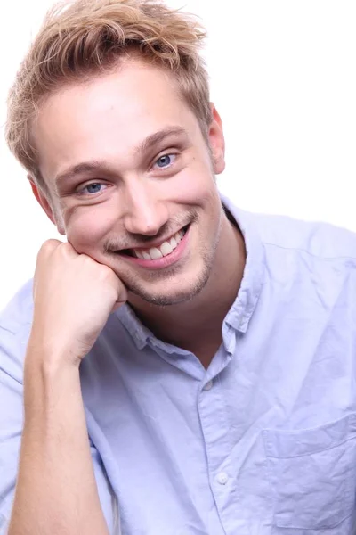Caucasian Young Man Smiling — Stock Photo, Image